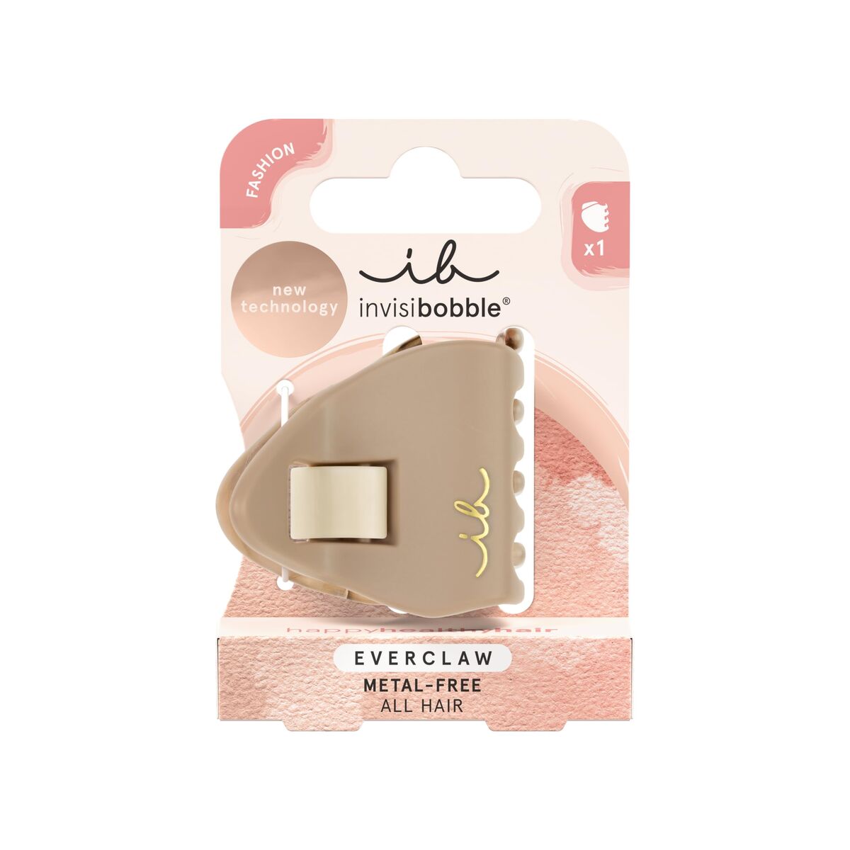Hårspænder Invisibobble INVISIBOBBLE EVERCLAW Beige produktemballage