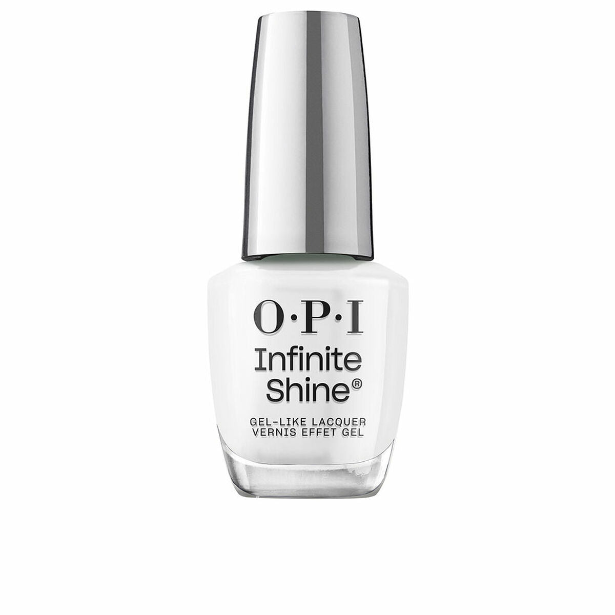 Gel neglelak Opi INFINITE SHINE Alpine sne 15 ml hudplejeemballage