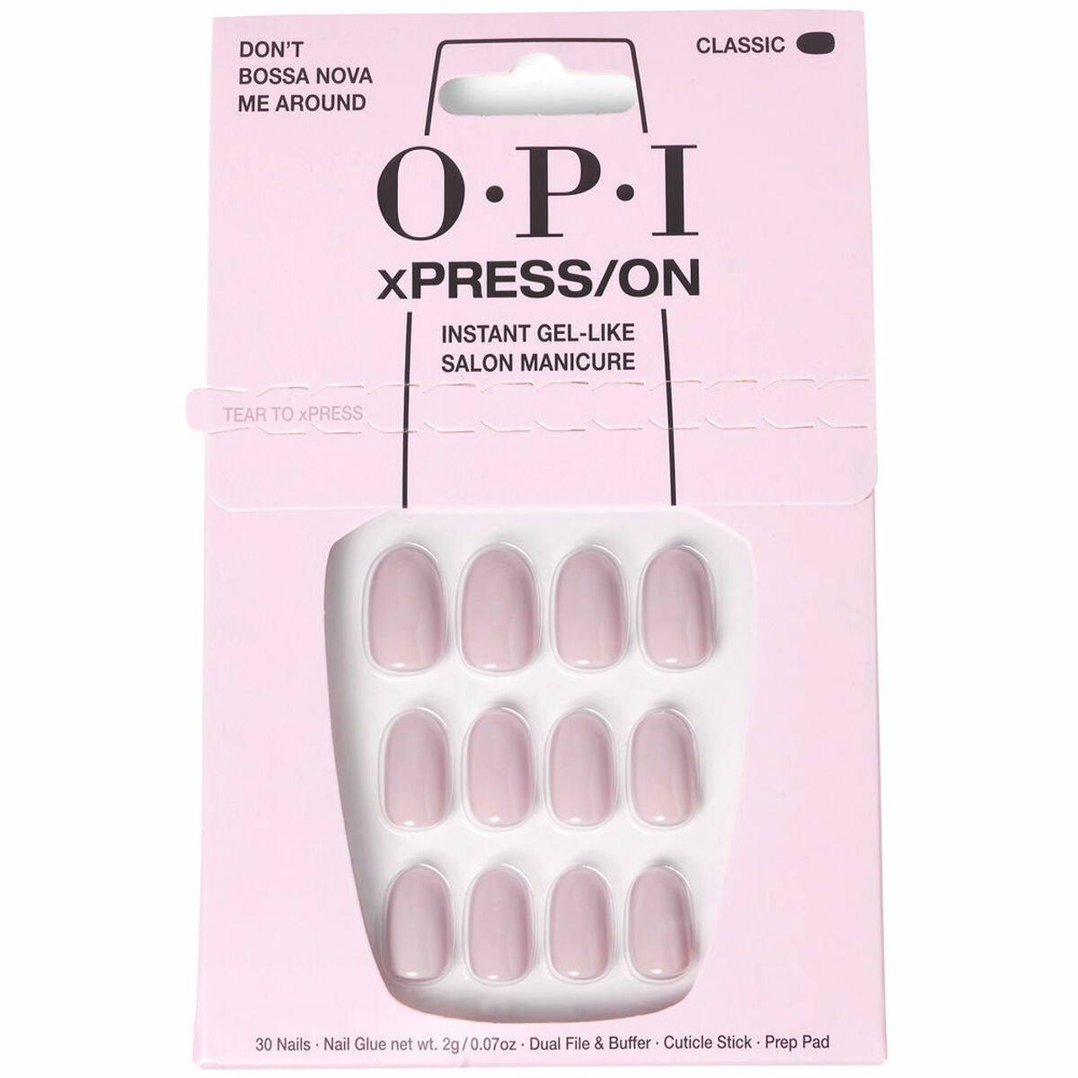 Falske negle Opi xPRESS/ON Don't Bossa Nova Me Around 30 Pieces produktemballage