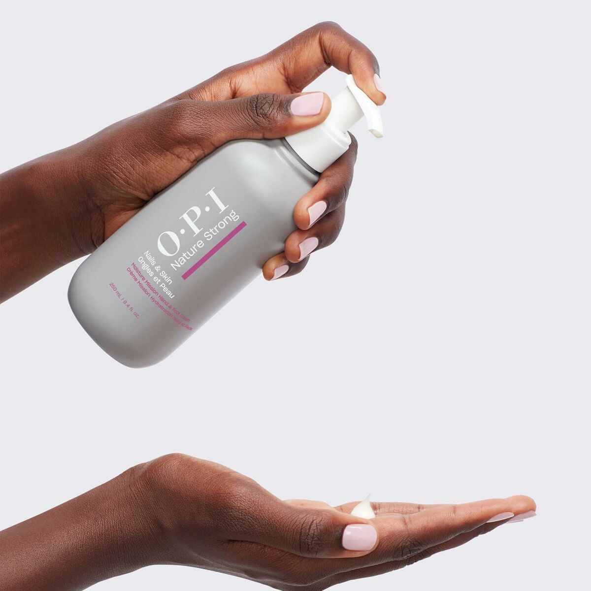 Hånd- og fodcreme Opi NATURE STRONG 250 ml hudplejeemballage