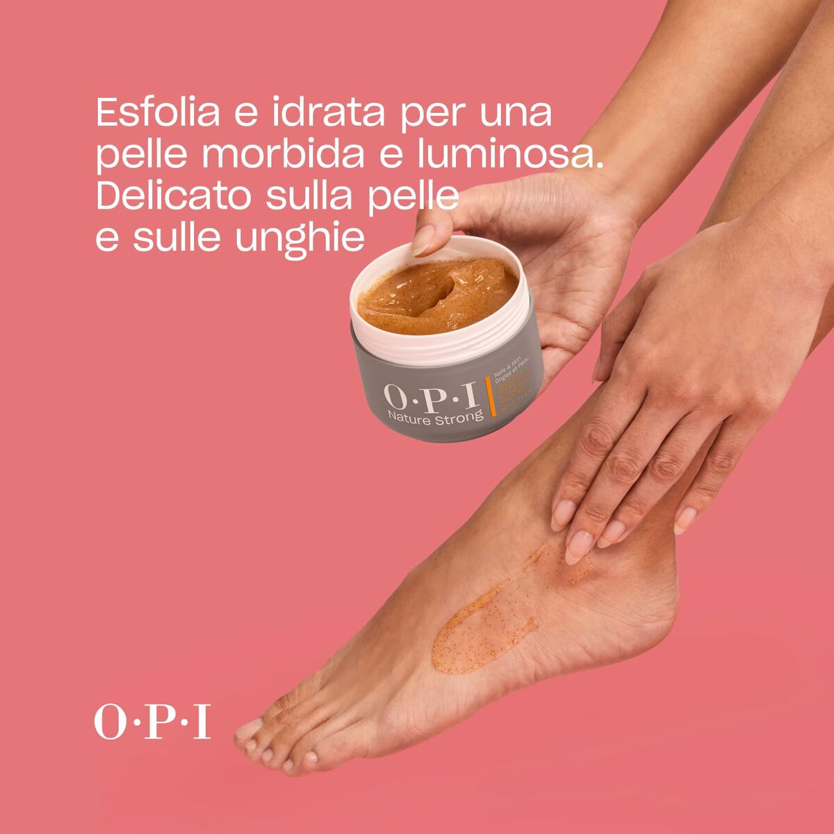 Exfoliating Hand Cream Opi NATURE STRONG 250 ml hudplejeemballage