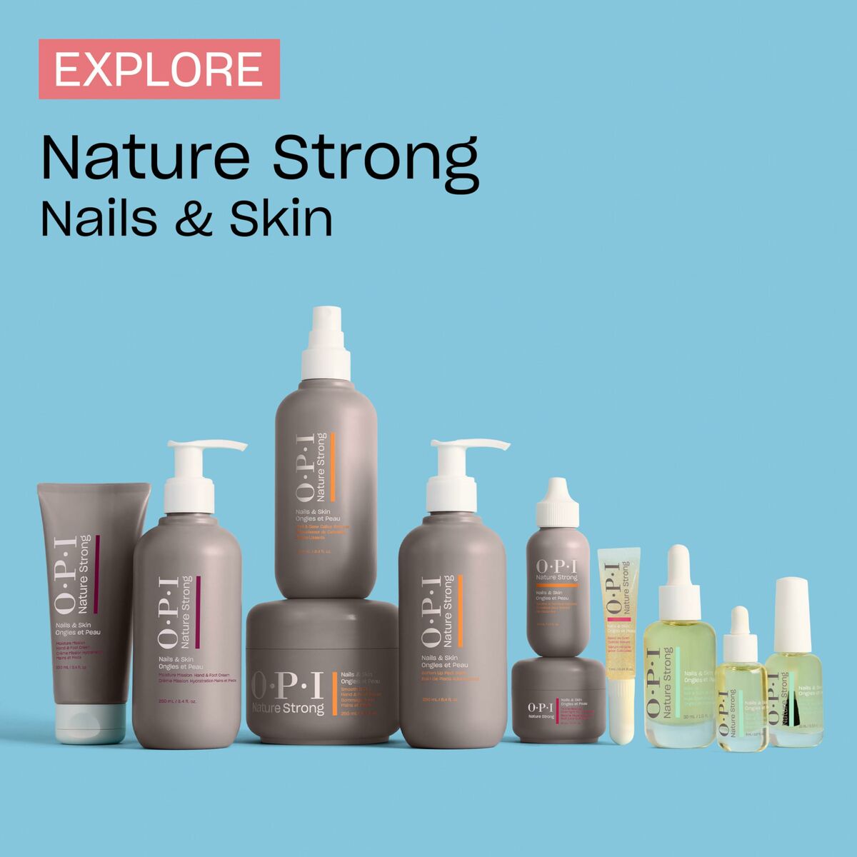 Exfoliating Hand Cream Opi NATURE STRONG 250 ml hudplejeemballage