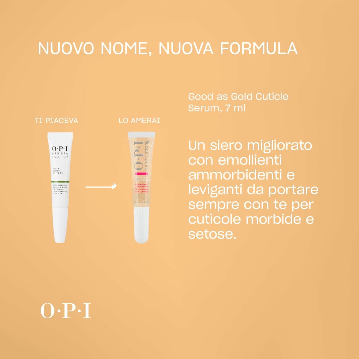 Fugtgivende Serum Opi NATURE STRONG 7 ml serumflaske