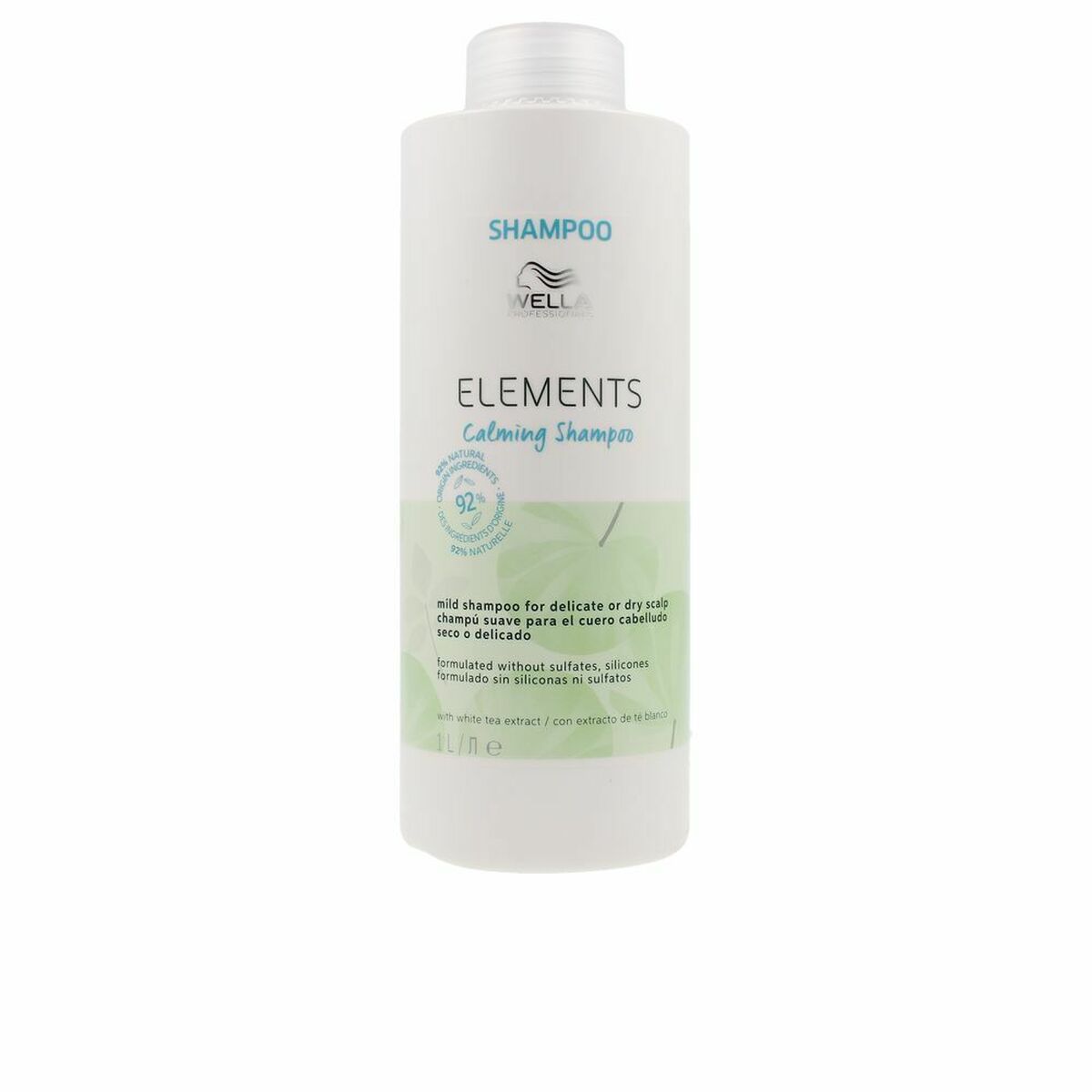 Shampoo Wella Elements 1 L til kvinder shampooflaske
