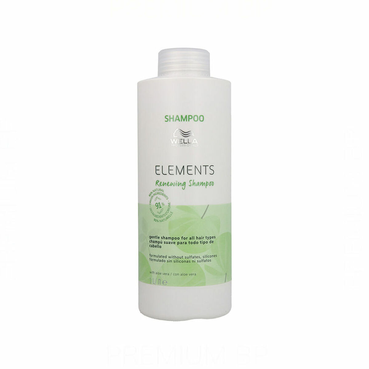 Shampoo Wella Elements 1 L til kvinder shampooflaske