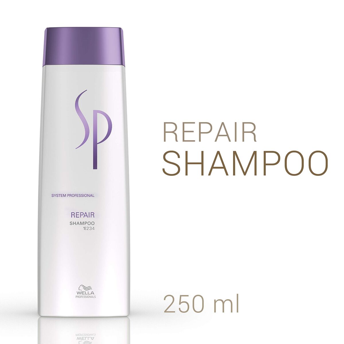 Shampoo Wella SP Repair 250 ml til kvinder shampooflaske