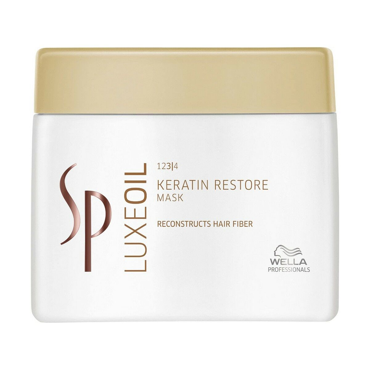 Restorative Hair Mask System Professional Sp Luxe Oil 400 ml Keratin til kvinder hårmaske emballage