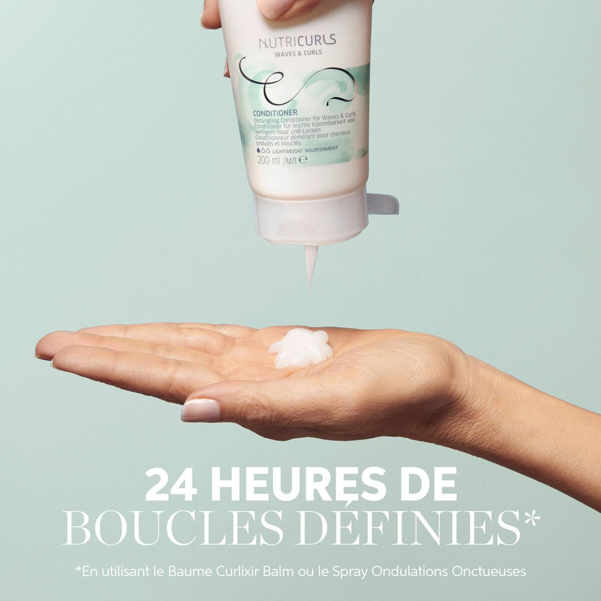 Balsam Wella NUTRICURLS 250 ml til Kvinder balsamflaske