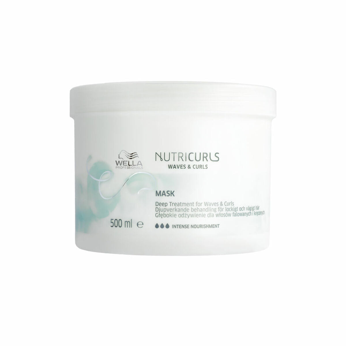 Hårmaske Wella NUTRICURLS 500 ml hårmaske emballage