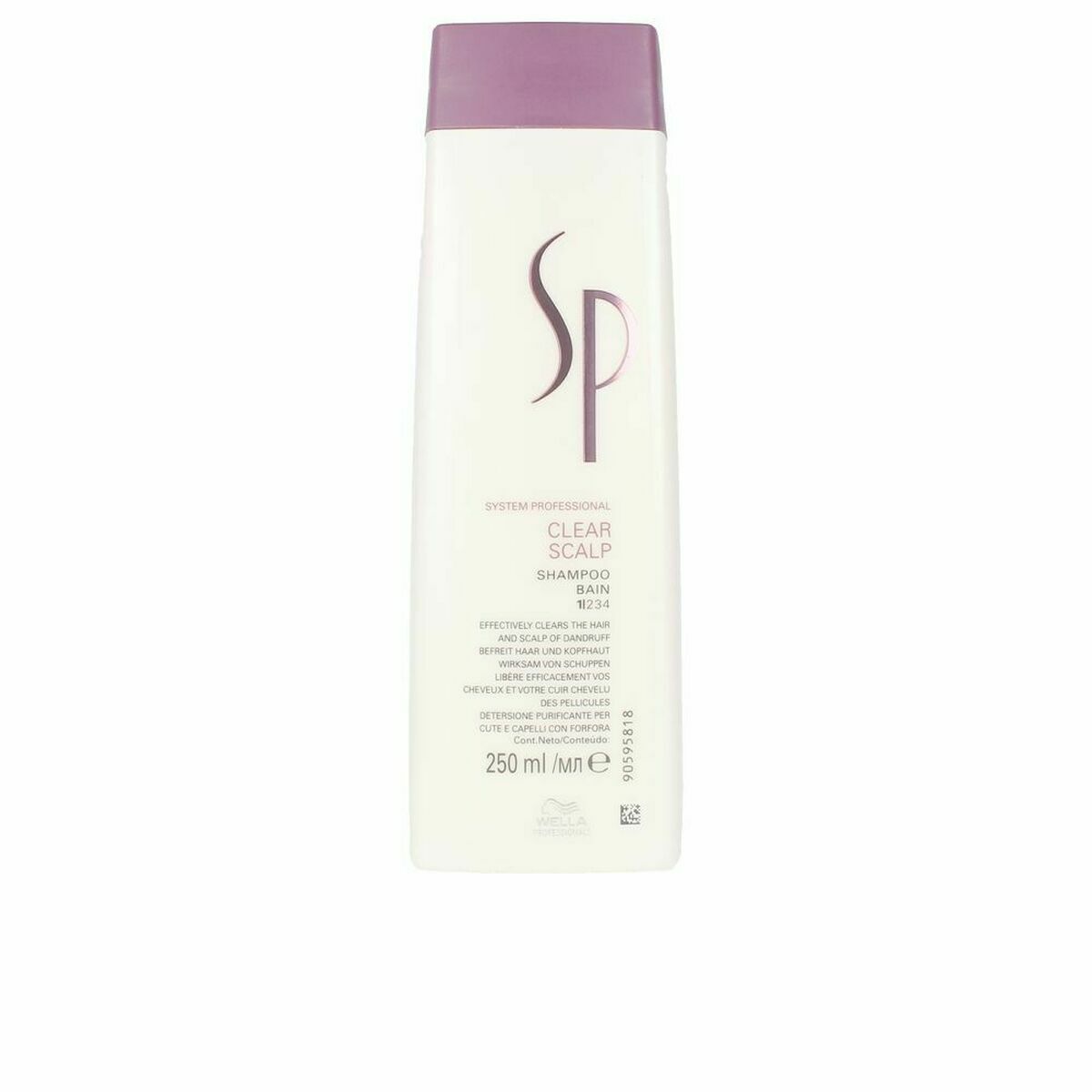 Anti-skælshampoo Wella 250 ml til kvinder shampooflaske