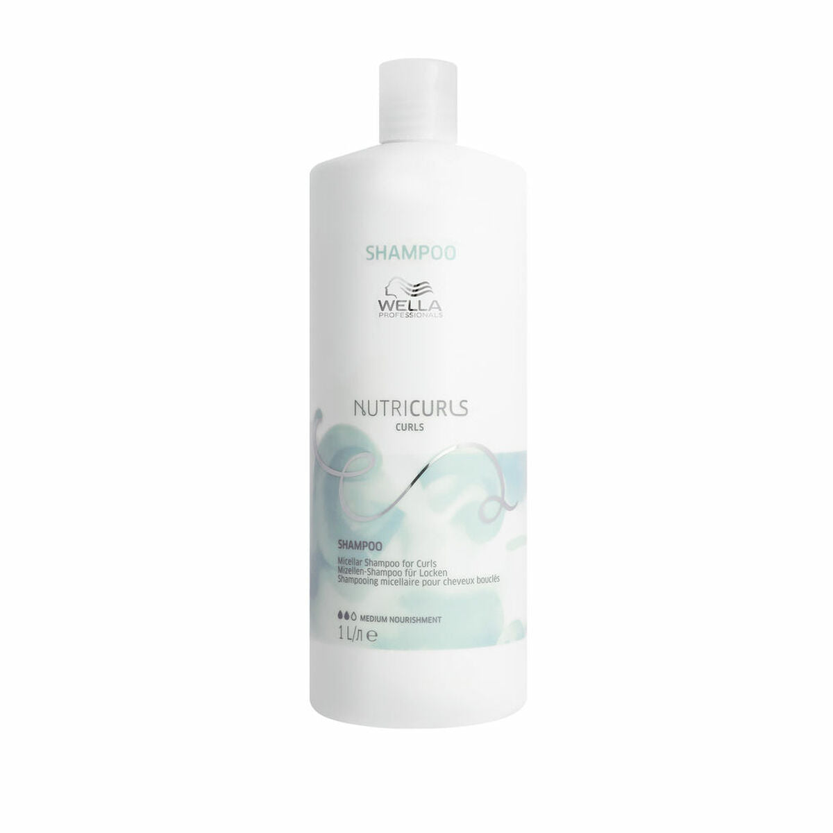 Shampoo Wella Nutricurls 1 L til kvinder shampooflaske