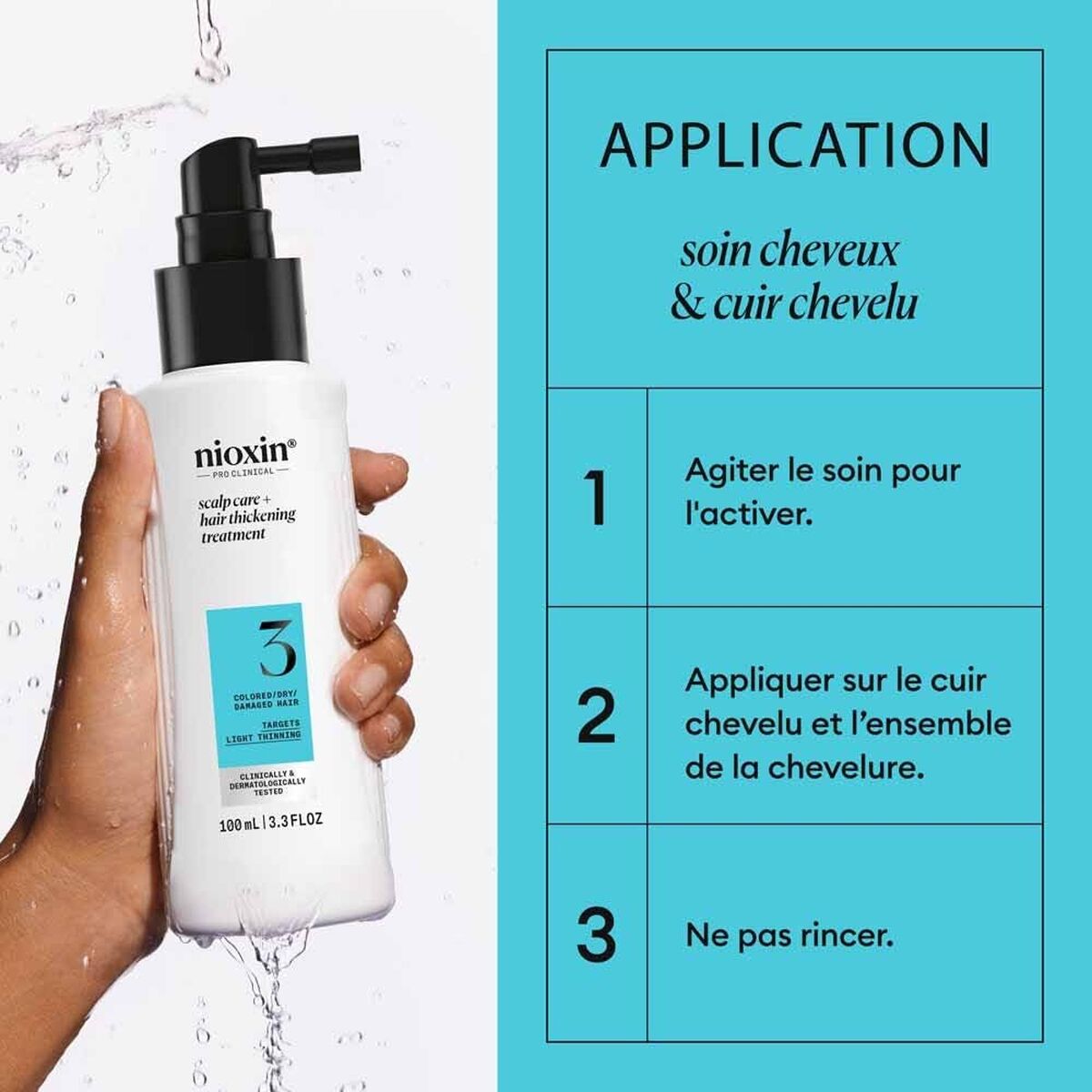 Hårgenopbygningspleje Nioxin produktemballage