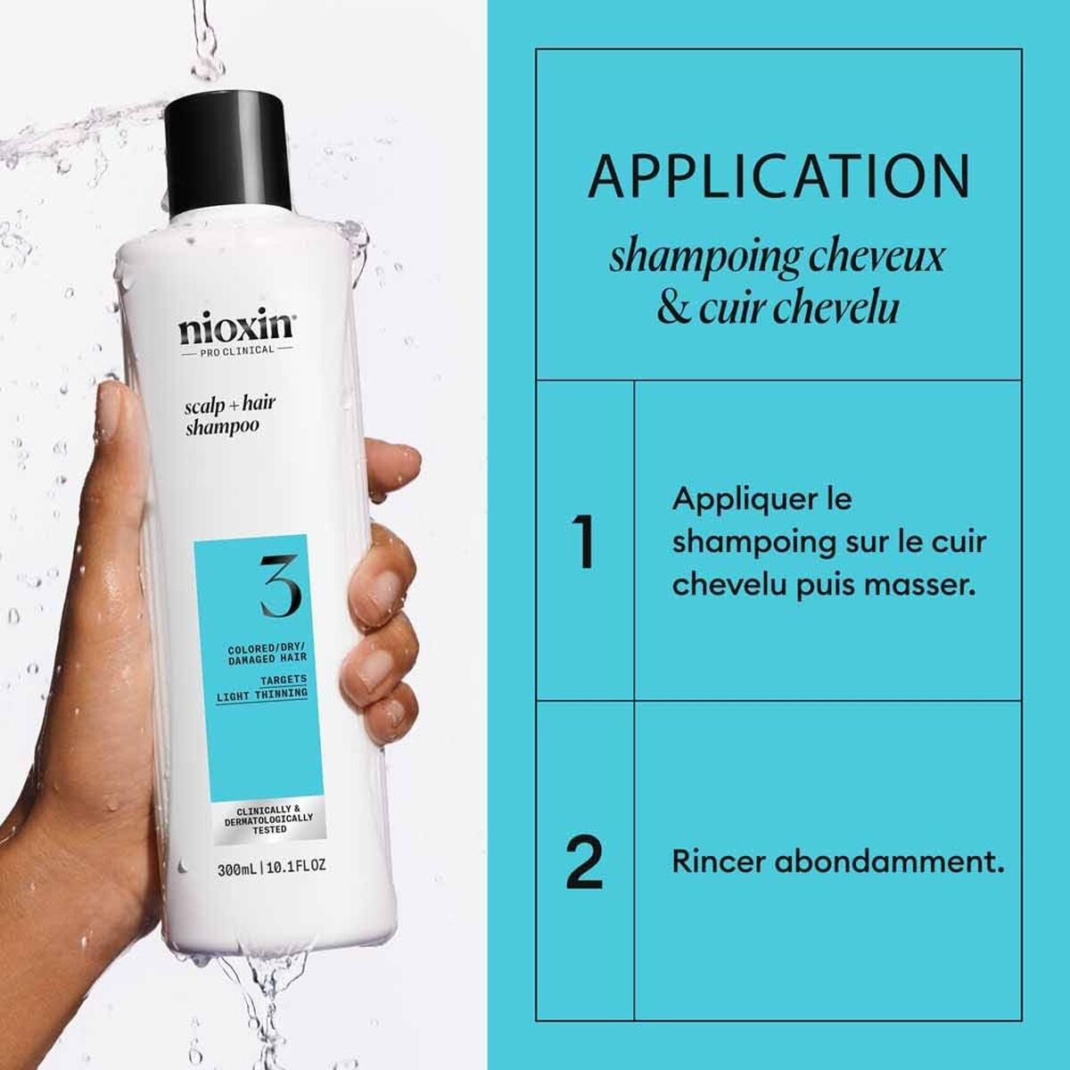 Shampoo Nioxin 300 ml shampooflaske