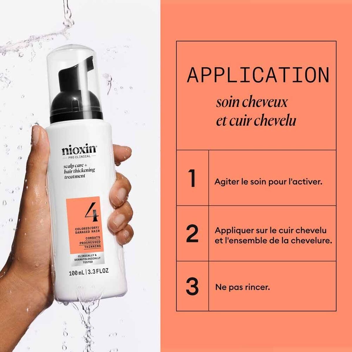 Hårgenopbygningspleje Nioxin produktemballage