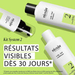 Shampoo og balsam Nioxin shampooflaske