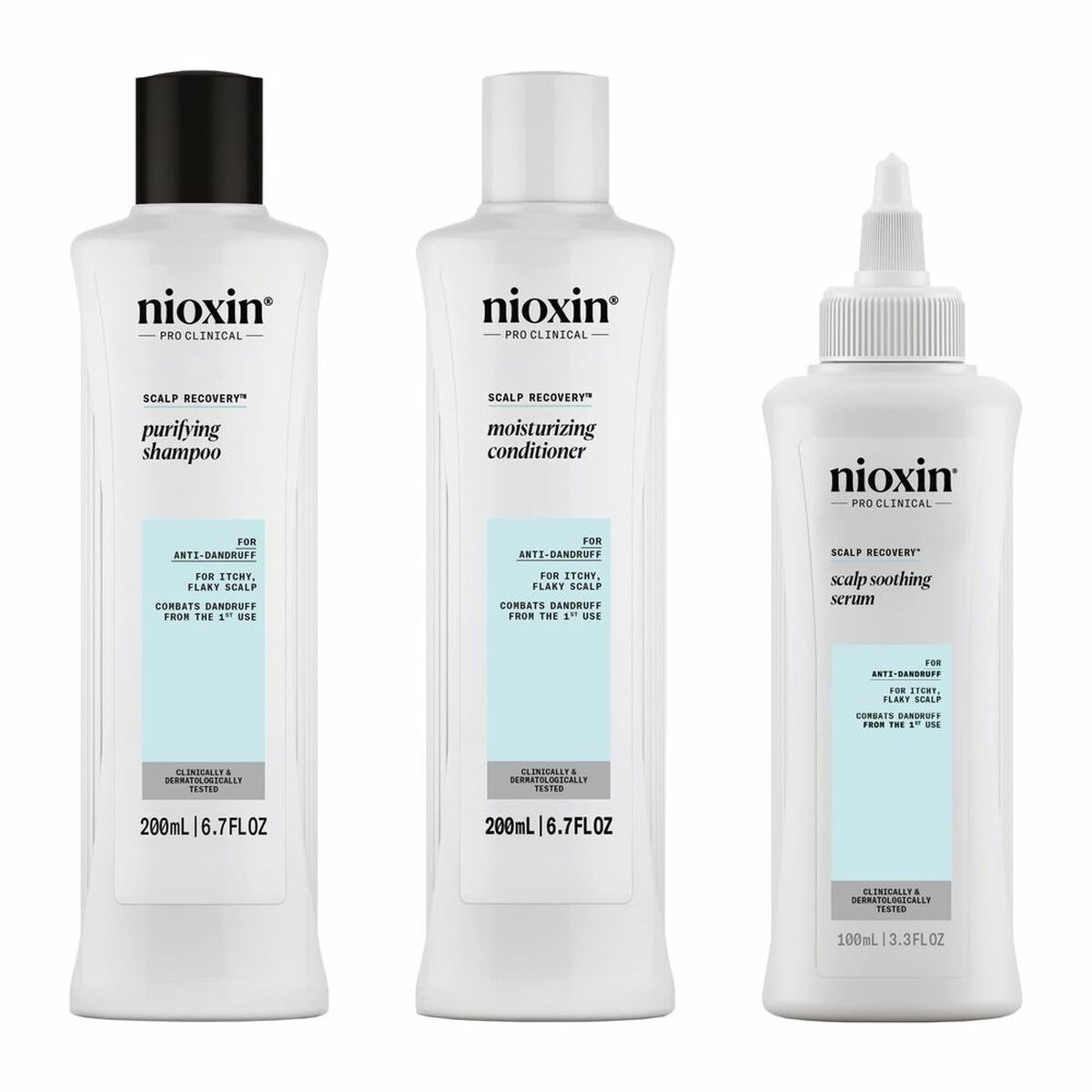 Hårdressingssæt Nioxin SCALP RECOVERY (3 enheder) til kvinder produktemballage