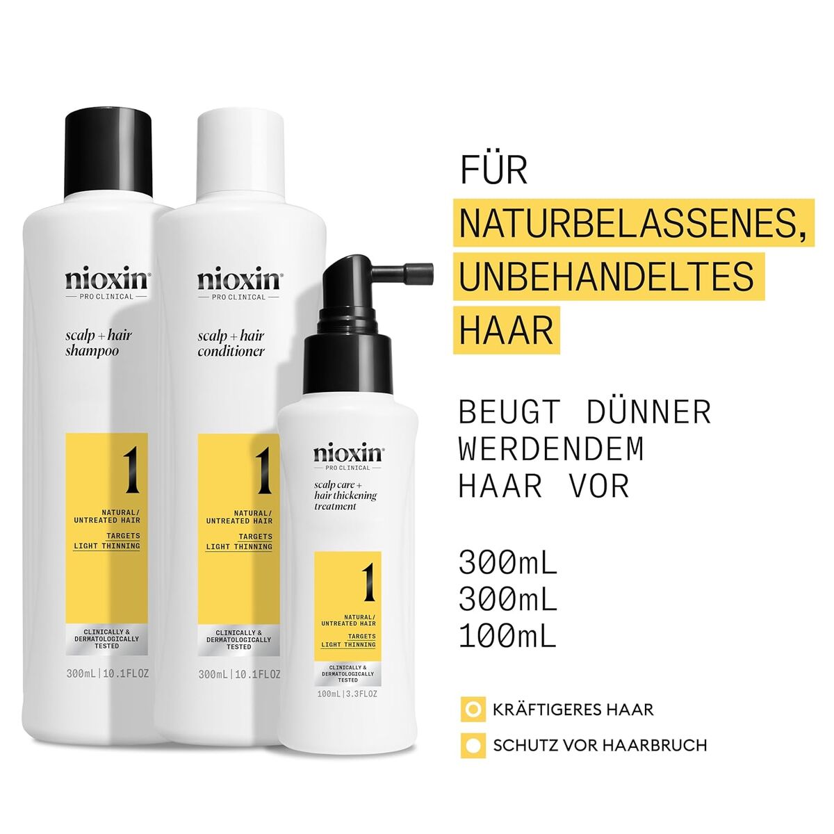 Anti-hårtabspleje Nioxin Loyalty Kit System 1 3 stk. produktemballage