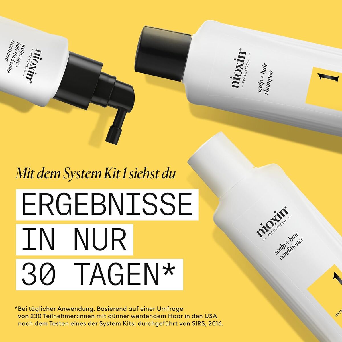 Anti-hårtabspleje Nioxin Loyalty Kit System 1 3 stk. produktemballage