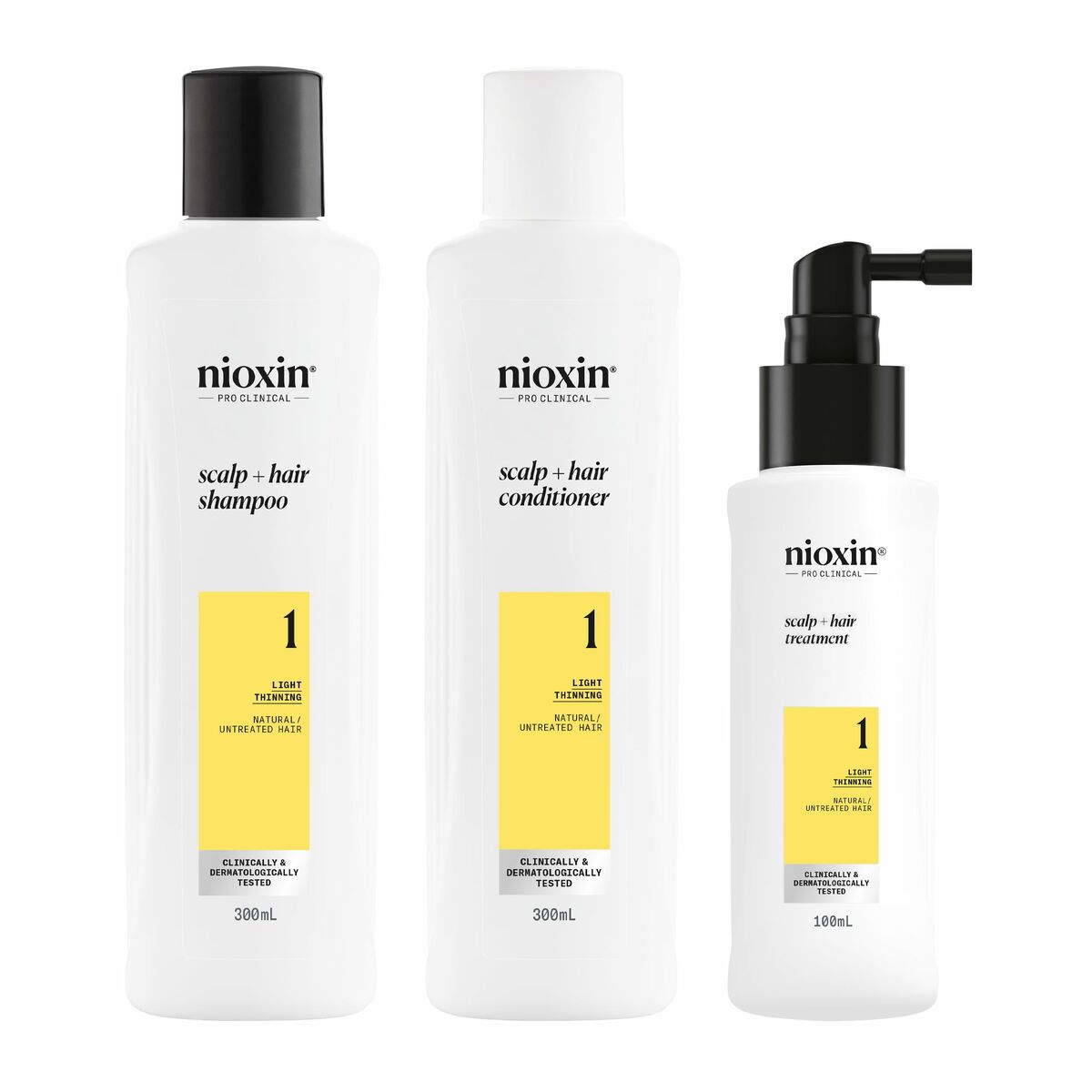 Hårdressingssæt Nioxin 3D CARE SYSTEM produktemballage