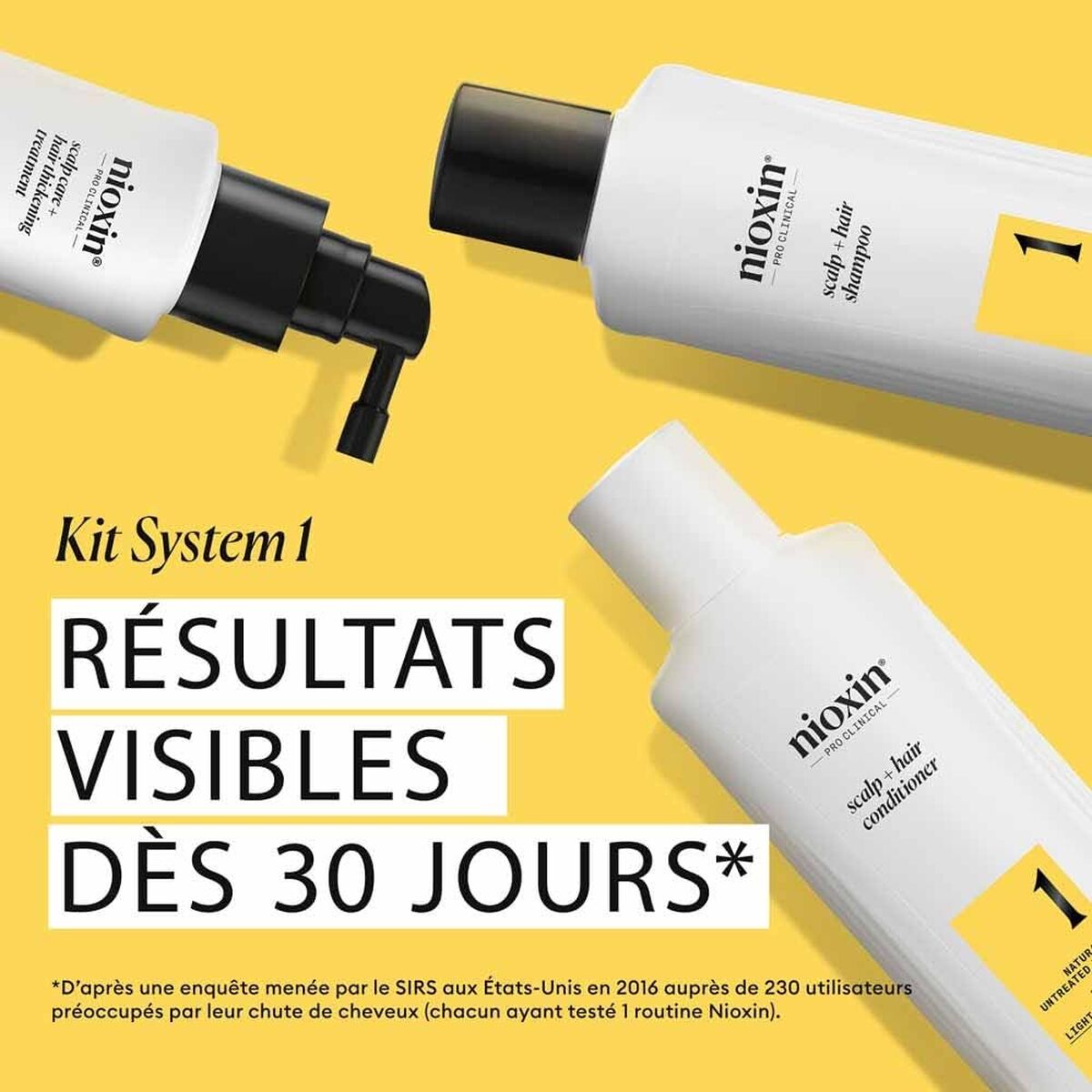 Hårgenopbygningspleje Nioxin System 1 Hovedbund 100 ml produktemballage