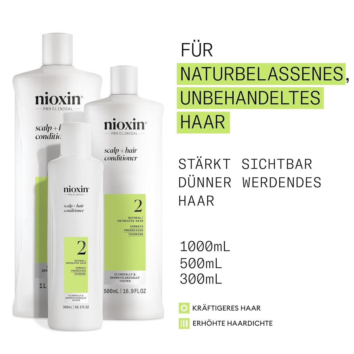 Conditioner Nioxin System 2 300 ml balsamflaske
