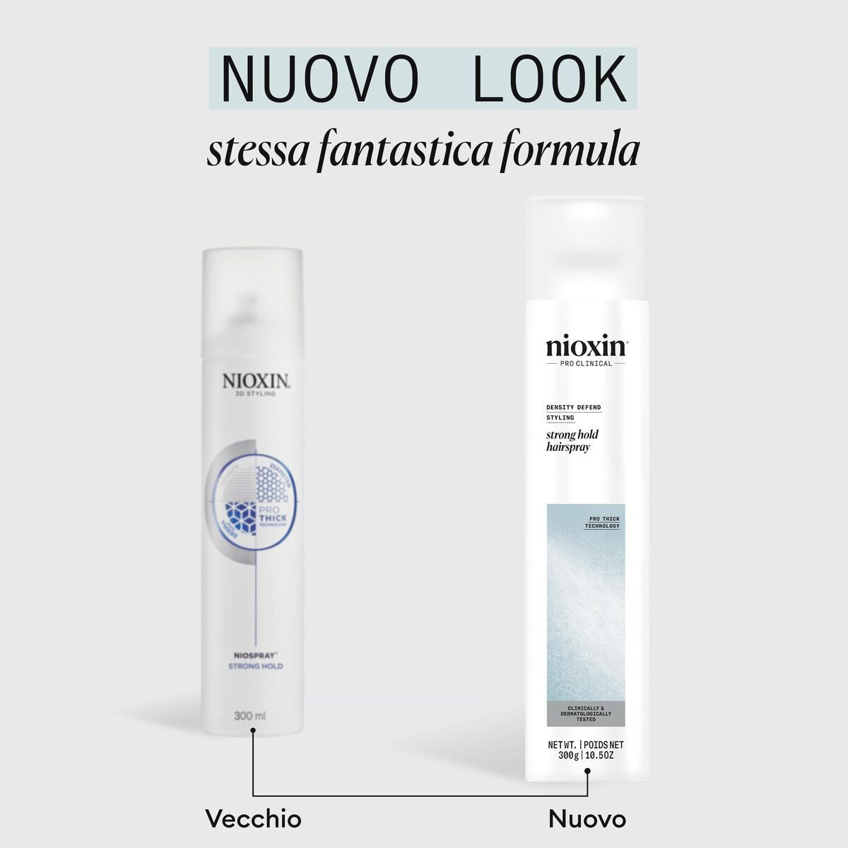 Hårspray Nioxin 300 ml produktemballage