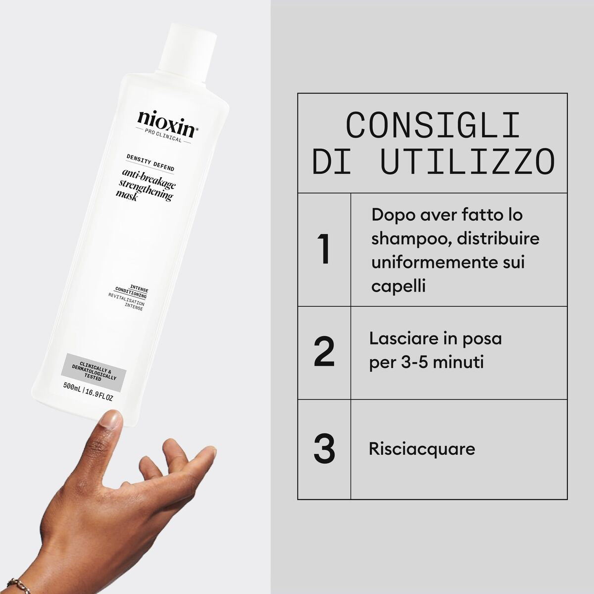 Hårmaske Nioxin 500 ml hårmaske emballage