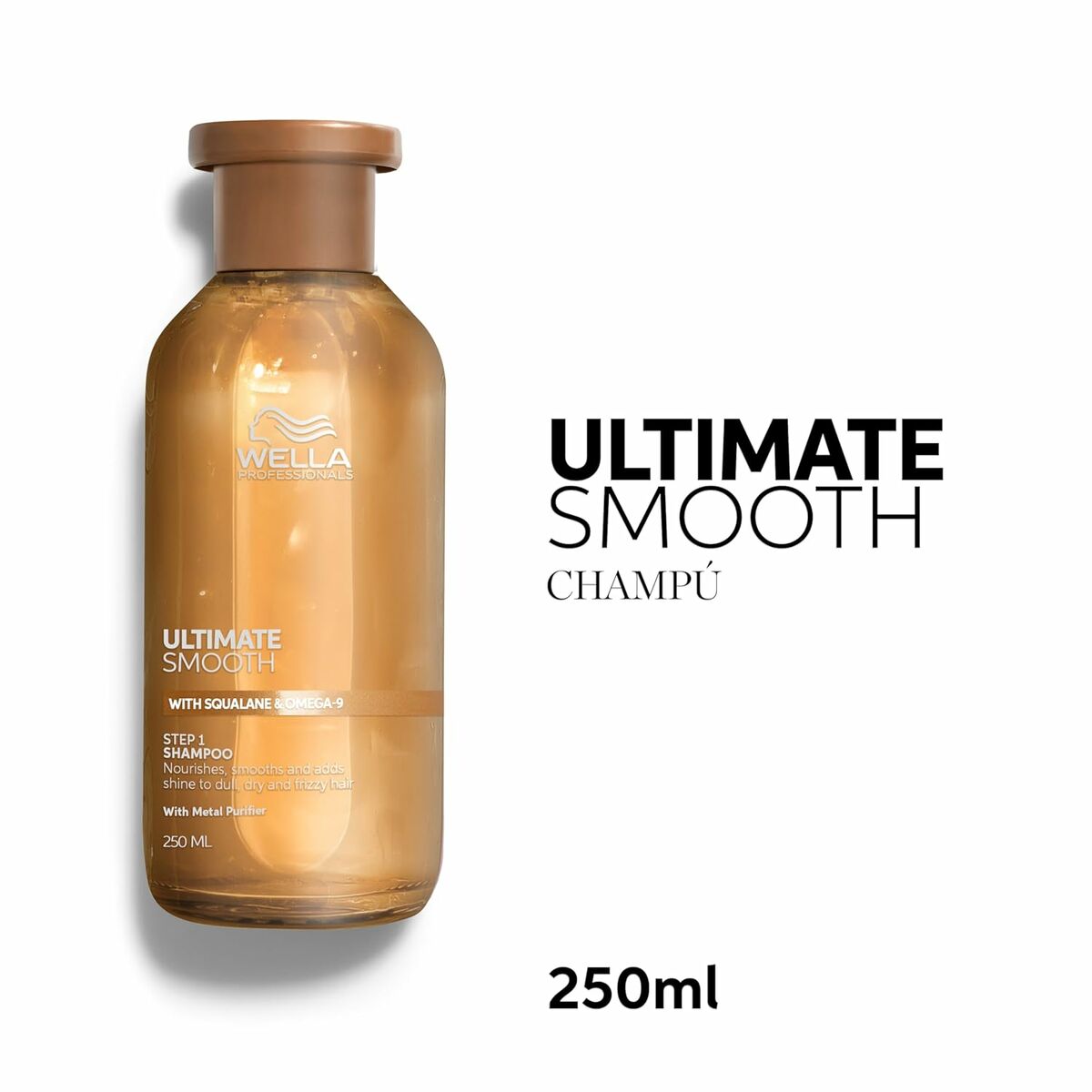Shampoo Wella ULTIMATE SMOOTH 250 ml shampooflaske