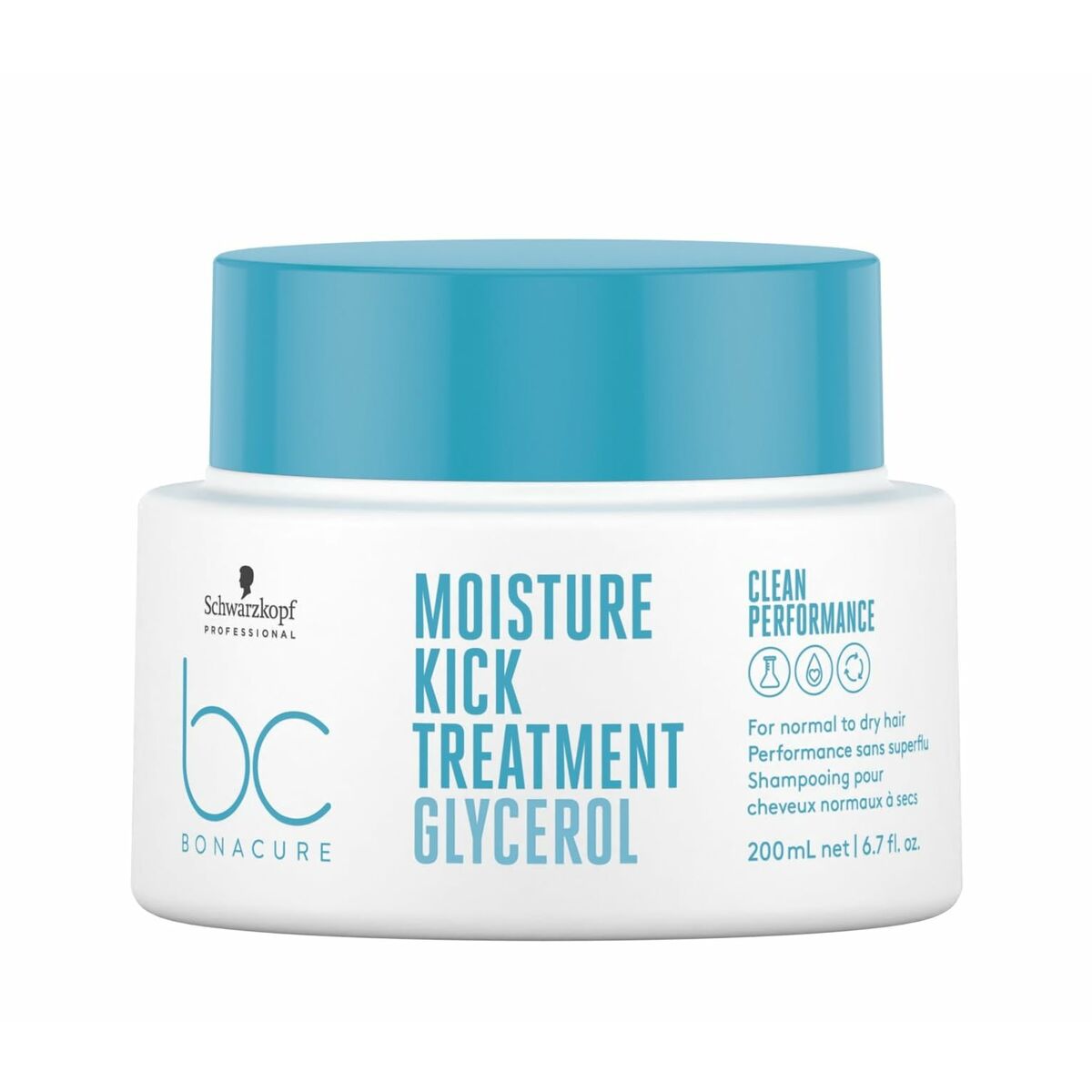 Mask Schwarzkopf BC MOISTURE KICK 200 ml maskeemballage