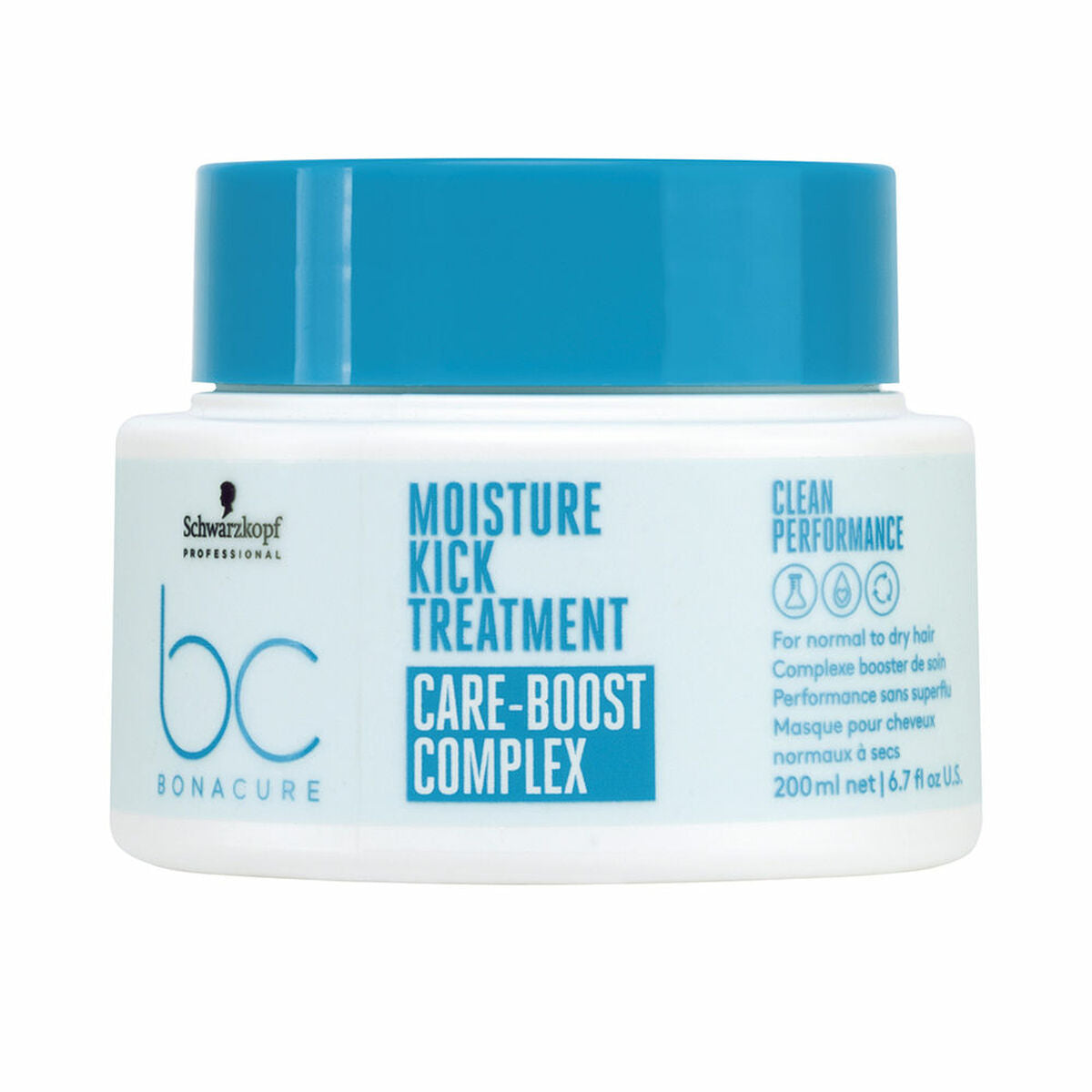 Mask Schwarzkopf BC MOISTURE KICK 200 ml maskeemballage
