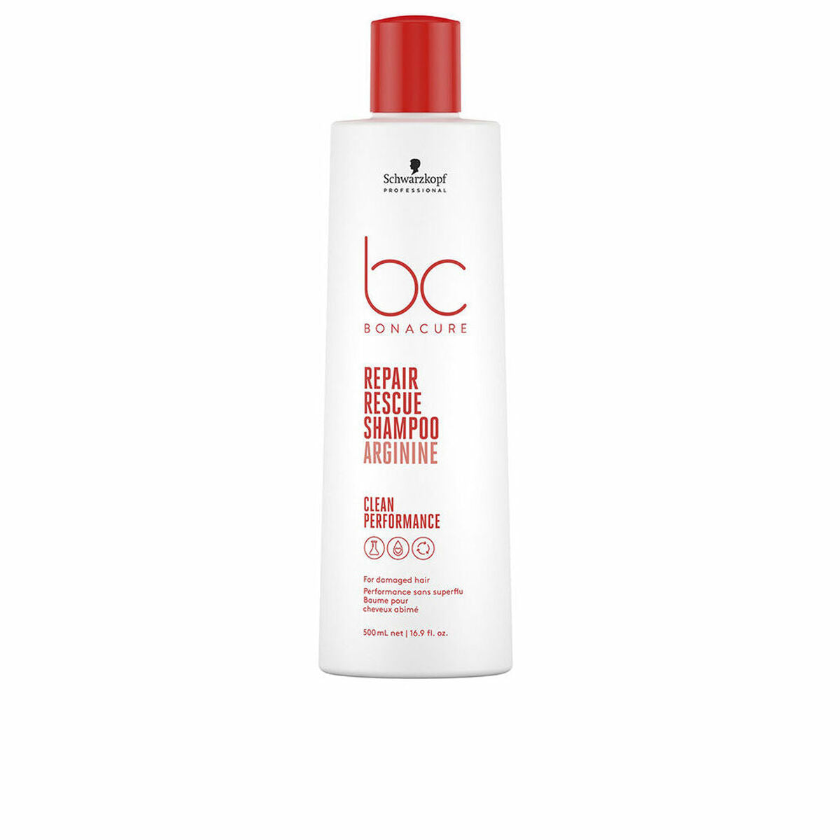 Shampoo Schwarzkopf BC REPAIR RESCUE 500 ml shampooflaske