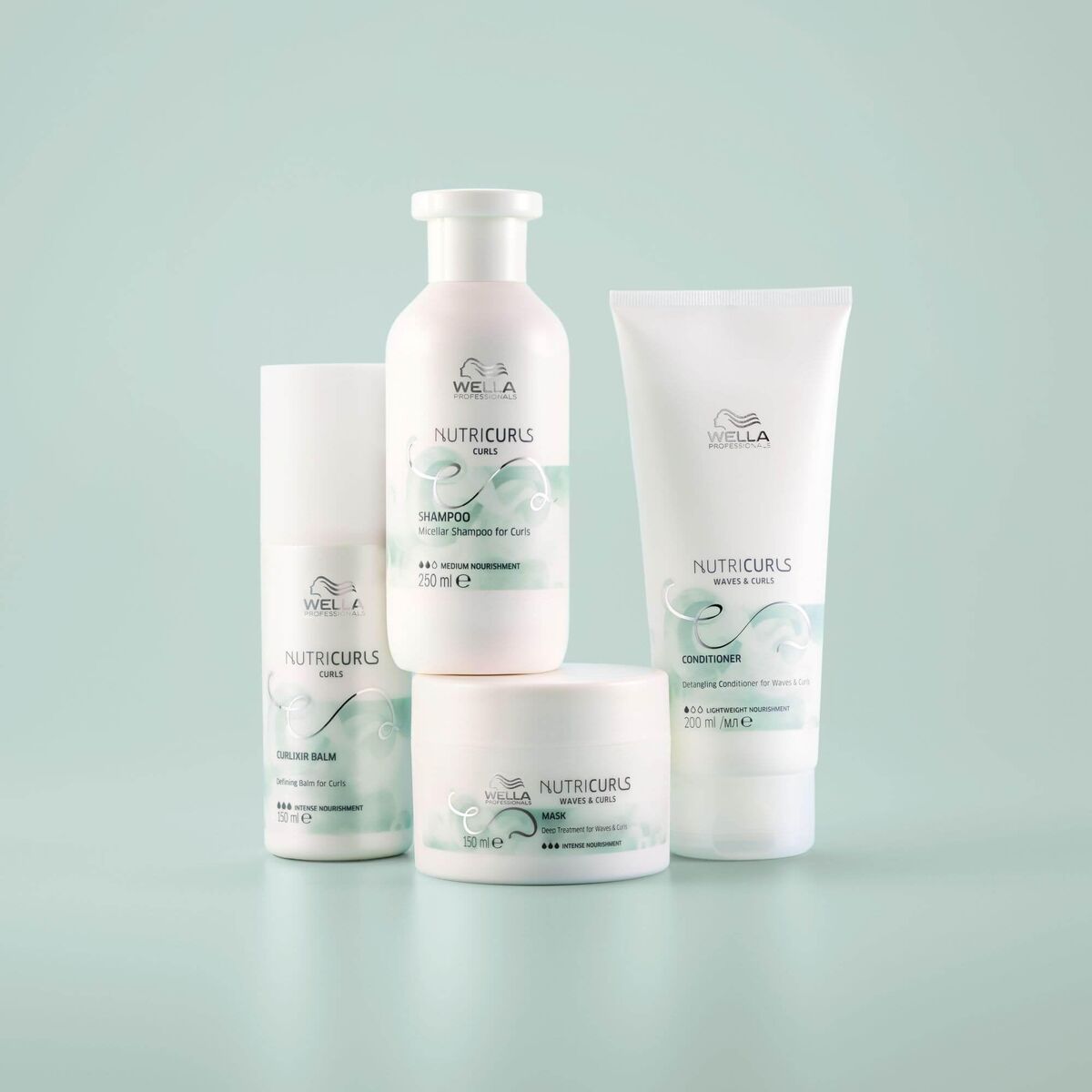 Shampoo Wella NUTRICURLS 1 L shampooflaske