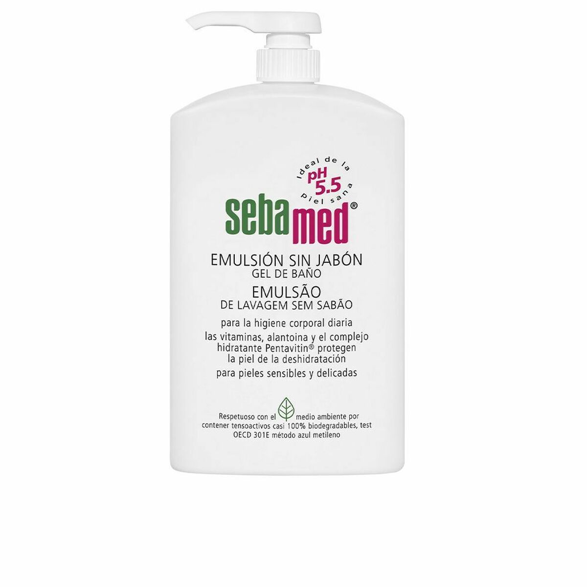 Shower Gel Sebamed Emulsión Sin Jabón 1 L hudplejeemballage