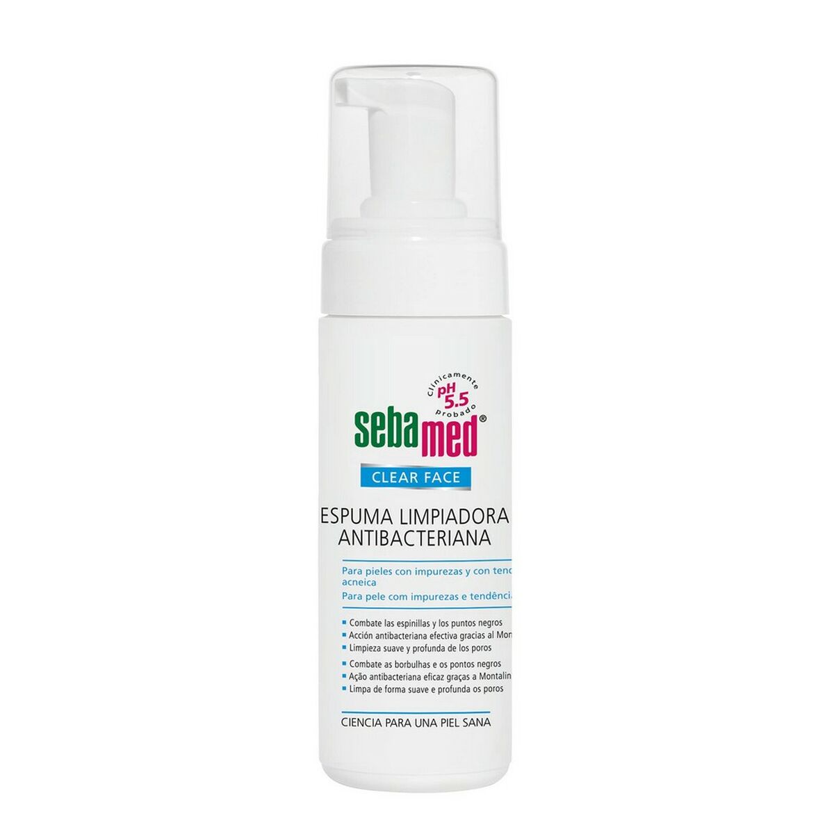 Cleansing Foam Sebamed Clear Face 150 ml Antibakteriel produktemballage