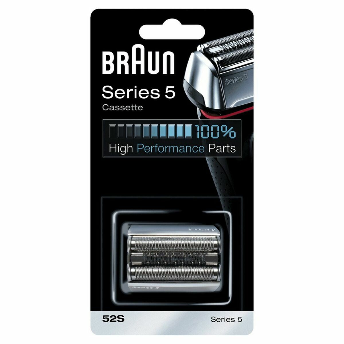 Barberhoved Braun CASETTE 52S produktemballage