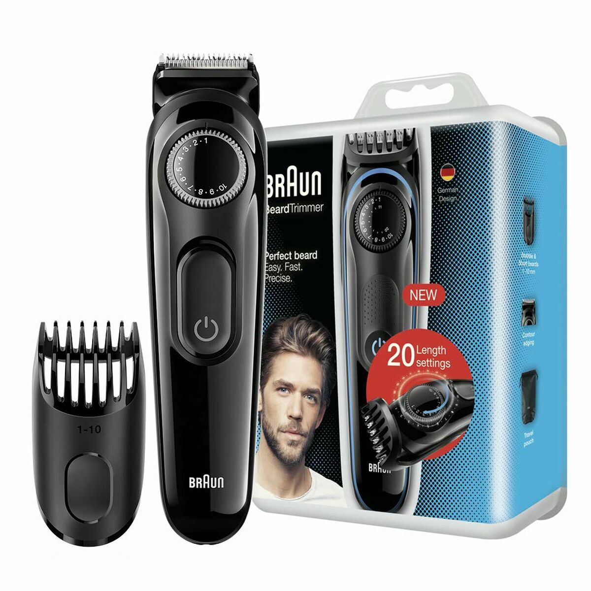 Hårklippere Braun BT3000 produktemballage