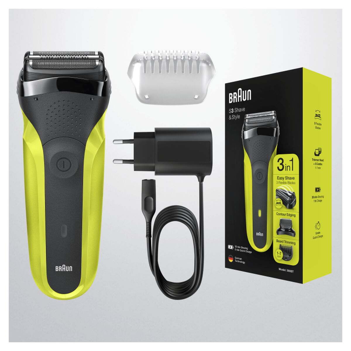 Elektrisk barbermaskine Braun produktemballage