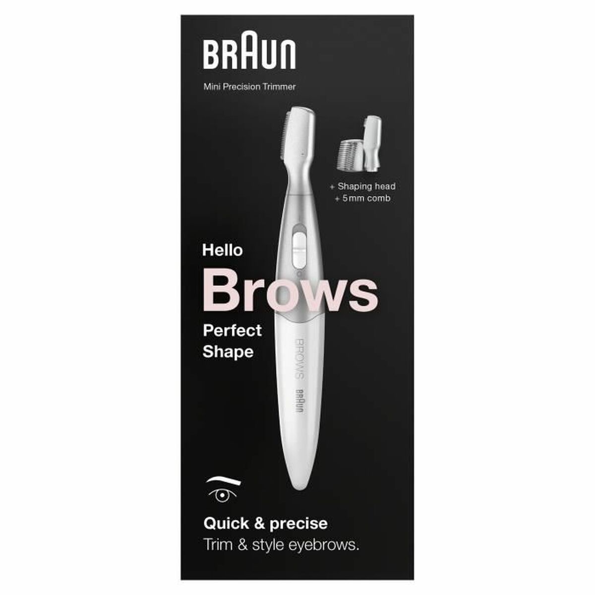 Elektrisk hårfjerner Braun FG1106 BIKINI Produktemballage i rustfrit stål