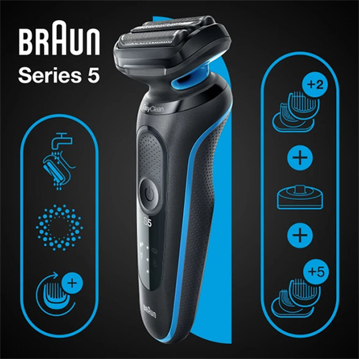 Elektrisk barbermaskine Braun Series 5 produktemballage