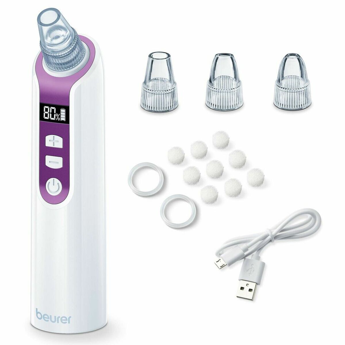 Facial Pore Vacuum Cleanser Beurer 584.17 3W Hvid hudplejeemballage