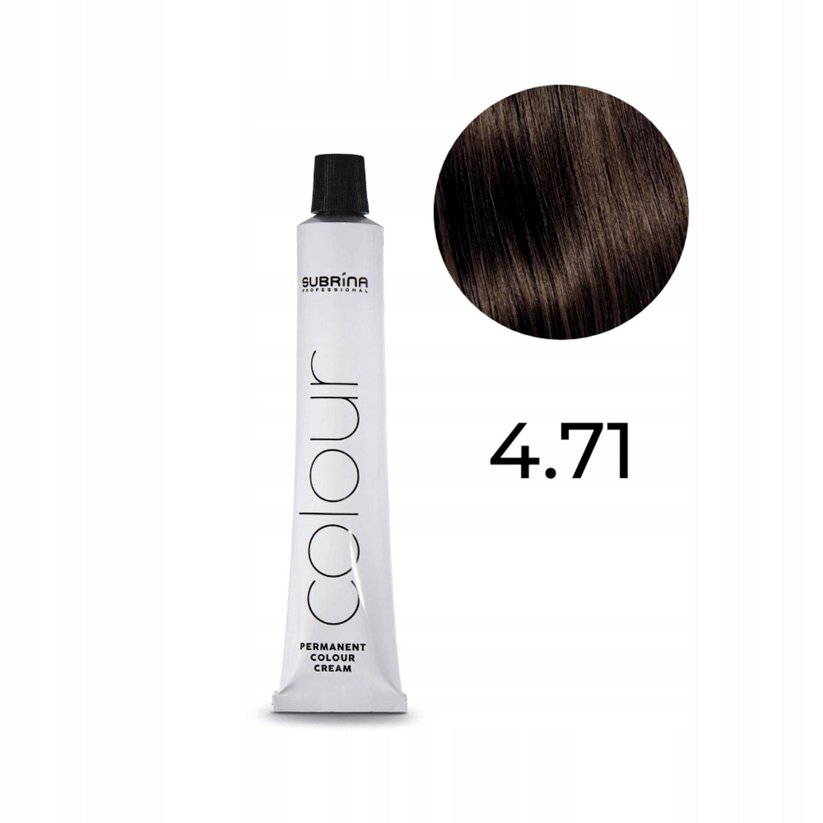 Subrina Professional, Essential Colour, Permanent Hair Dye, 4.71 Medium Brown, 100 ml
