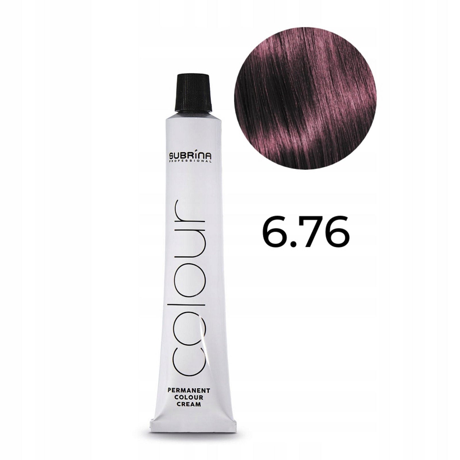 Subrina Professional, Permanent Colour, Argan, Permanent Hair Dye, 6/76 Dark Blonde Violet Chestnut, 100 ml