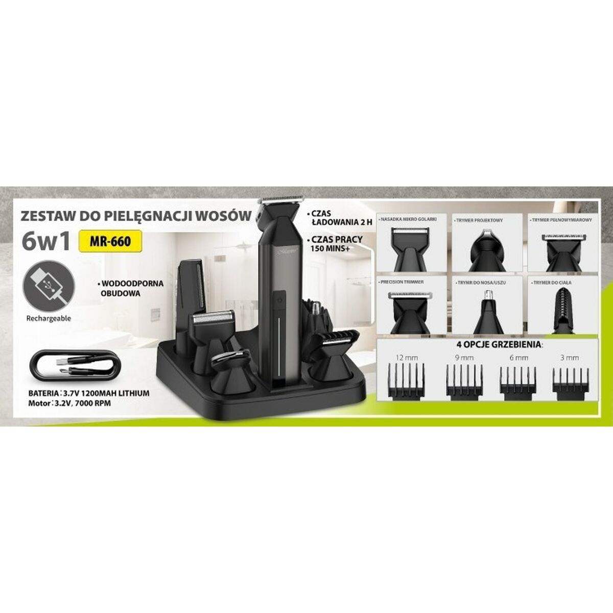 Hårklippere Feel Maestro MR-660 produktemballage
