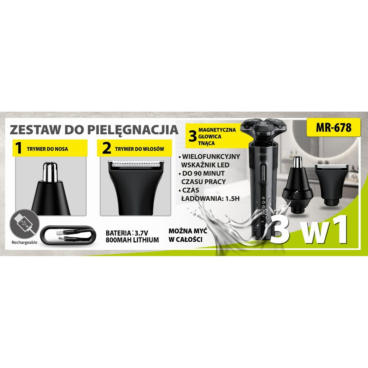 Hårklippere Feel Maestro MR-678 1 stk. produktemballage