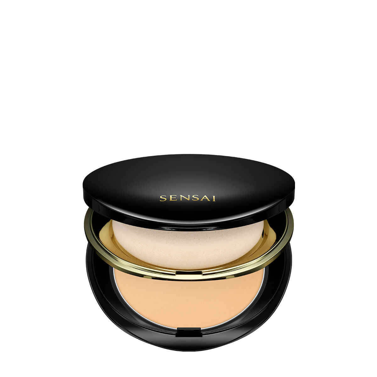 Powder Make-up Base Sensai Total Finish Nº TF202 Blød beige Spf 10 11 g Refill makeup emballage