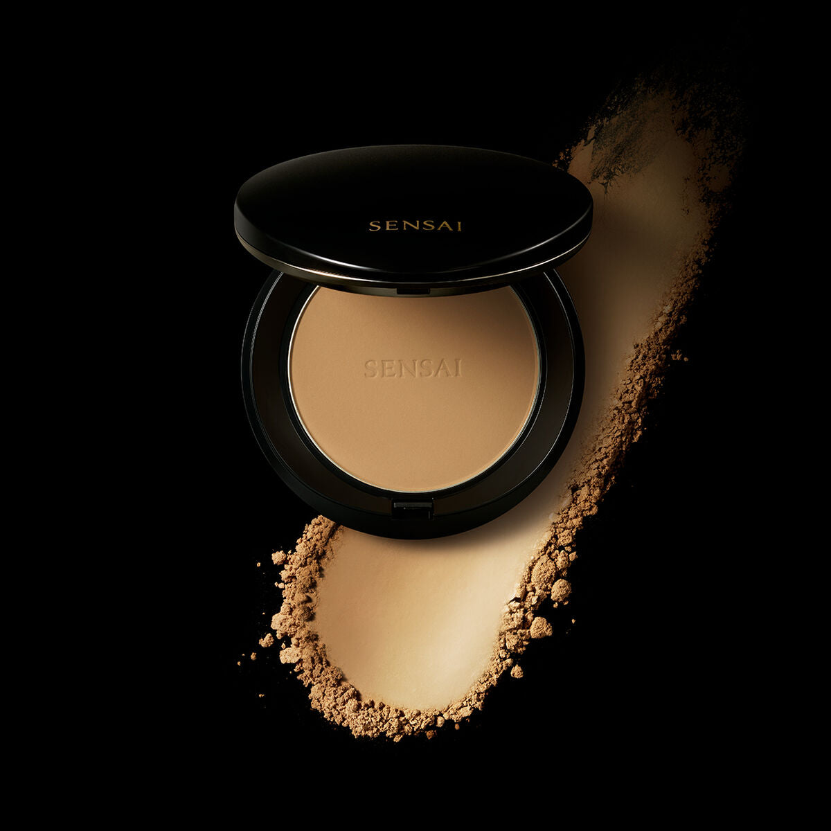 Powder Make-up Base Sensai Total Finish Nº TF202 Blød beige Spf 10 11 g Refill makeup emballage