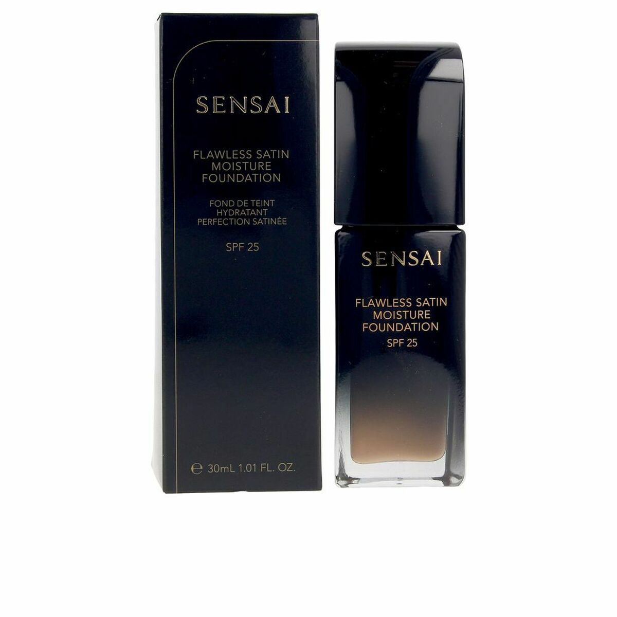 Flydende Make Up Base Kanebo Sensai Nº 204,5-Warm Beig Fs204.5-Warm Beige Spf 25 30 ml produktemballage