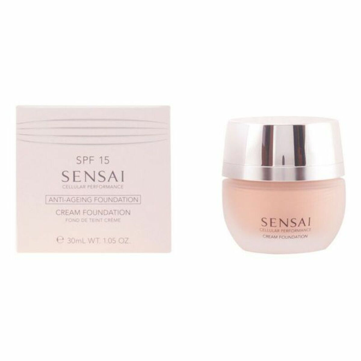 Fluid Foundation Make-up Kanebo Spf 15 30 ml makeup emballage