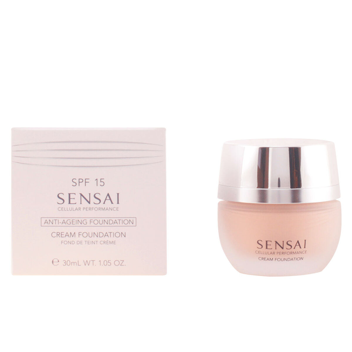 Fluid Foundation Make-up Kanebo Spf 15 30 ml makeup emballage