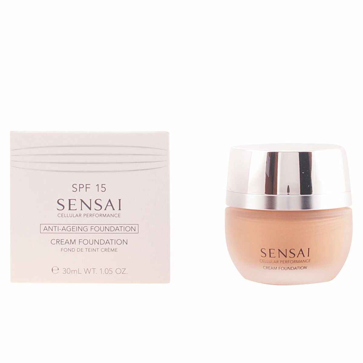 Fluid Foundation Make-up Kanebo Spf 15 30 ml makeup emballage